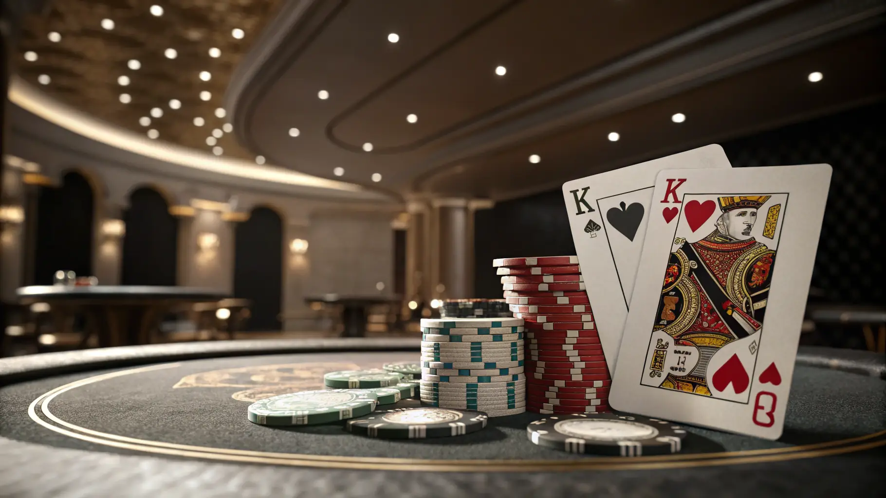 A dynamic image showcasing various Poker21 betting options, including chips, cards, and a digital interface highlighting different bet types and their potential payouts. The image should convey excitement and strategic decision-making.