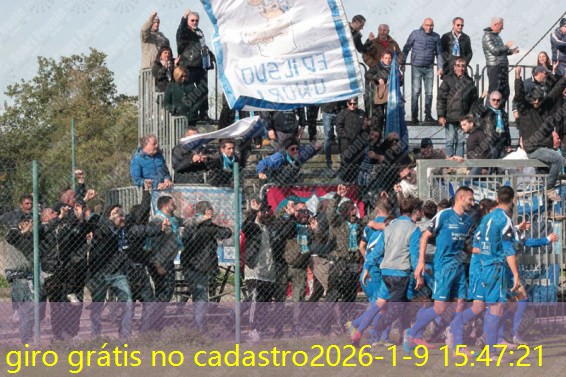 giro grátis no cadastro
